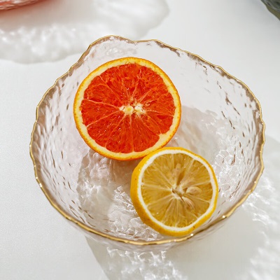 天喜（TIANXI）水果盘客厅家用创意玻璃果盘现代简约零食盘时尚网红茶几摆盘s471
