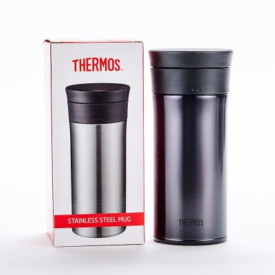 膳魔师（THERMOS）保温杯不锈钢杯子办公便携商务泡茶杯节日礼物定制刻字TCMA-400s472