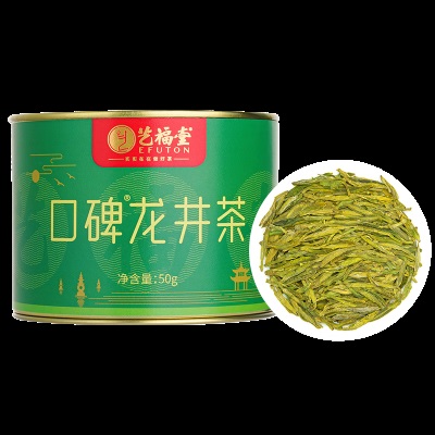 艺福堂茶叶绿茶 龙井茶 2023新茶 明前一级春茶自己喝的口粮茶50gs478