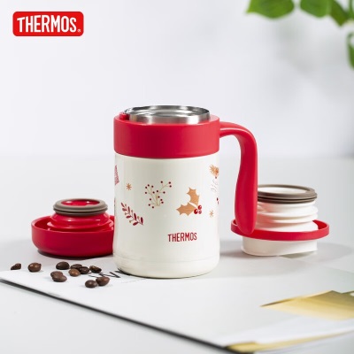 膳魔师（THERMOS）保温杯女便携大咖杯不锈钢泡茶杯儿童学生杯子团购定制小红帽系列s472