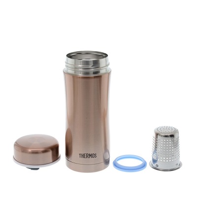 膳魔师（THERMOS）保温杯真空不锈钢泡茶杯子茶漏商务办公保温杯380ml水杯TCCG-400s472