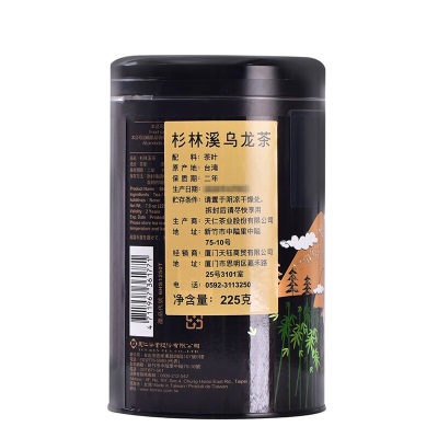 天福茗茶（TenFu’s TEA）台湾杉林溪茶区高山乌龙茶 原装精品茶叶225g罐装s481