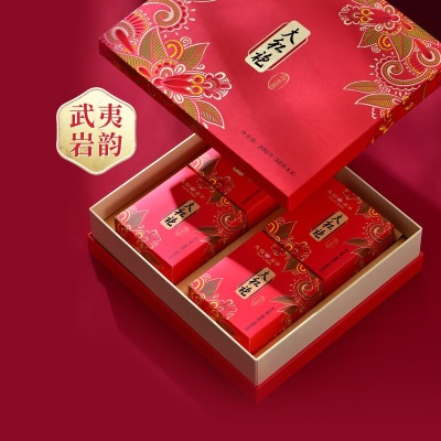 天福茗茶（TenFu’s TEA） 大红袍乌龙茶叶 礼盒装200G茶叶伴手礼s481