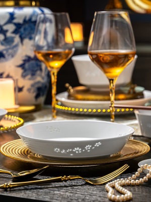 景德镇陶瓷餐具套装2023新款乔迁新婚礼物高端家用碗碟轻奢高级感