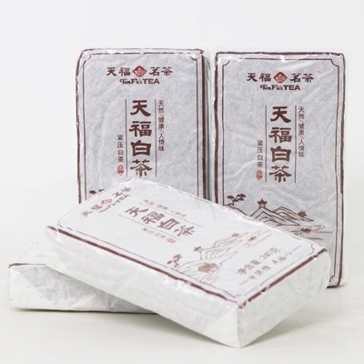 天福茗茶（TenFu’s TEA） 福鼎贡眉白茶砖2018年份240g×28砖礼盒装6.72KGs482
