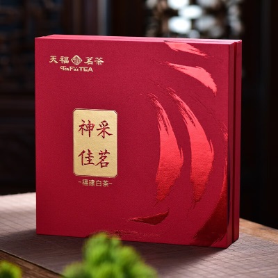 天福茗茶（TenFu’s TEA） 福建白茶 神采佳茗福鼎贡眉茶饼2017年原料礼盒装336gs482