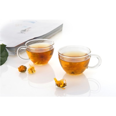雅集素雅系列小资透明玻璃品茶小茶杯子 功夫茶具配件 耐热品茗杯单杯个人杯s477