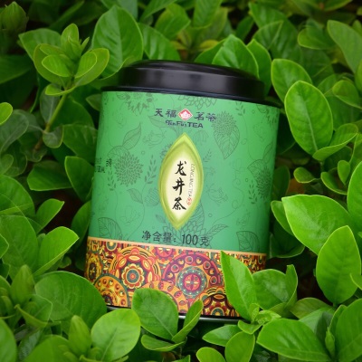 天福茗茶（TenFu’s TEA） 天福茗茶 绿茶 浙江龙井 2023新茶 罐装100G绿茶s481