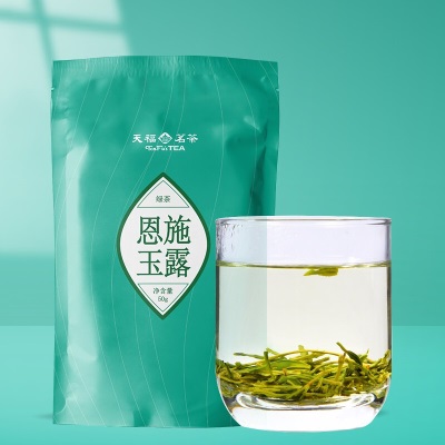 天福茗茶 2023新茶绿茶 恩施名优绿茶 绿茶茶叶 袋装50Gs481