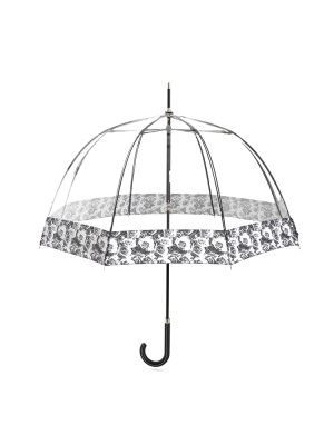 fulton英国王室进口富尔顿鸟笼伞女雨伞透明花窗复古晴雨伞高档伞s500