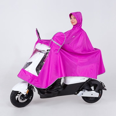 imate亿美YM109单人专用摩托车雨衣雨披 反光雨衣牛津布 强力防水防雨 玫红s502