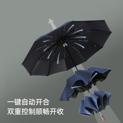 全自动大号双人折叠雨伞遮阳防晒防紫外线女太阳伞商务伞晴雨两用s499