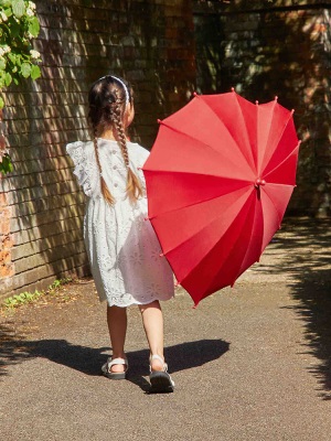 【英国王室御用】Fulton富尔顿进口儿童防晒伞心形长柄雨伞可爱s500