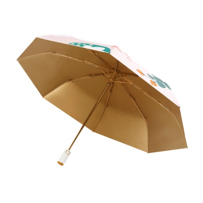 全自动雨伞女士晴雨两用遮阳伞防晒防紫外线折叠金胶太阳伞upf50+s499