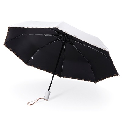 刺绣雨伞女夏太阳伞折叠便携防晒遮阳伞防紫外线全自动晴雨两用伞s499