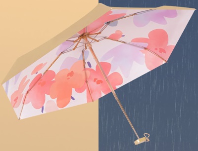 海螺雨伞UPF50+金胶伞女太阳伞防晒防紫外线超轻小遮阳迷你钛金伞