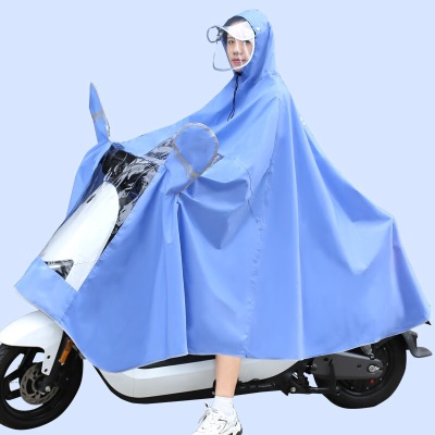 骑安雨衣电动摩托车雨衣单人男女加大加厚电瓶车长款全身防暴雨雨披s503