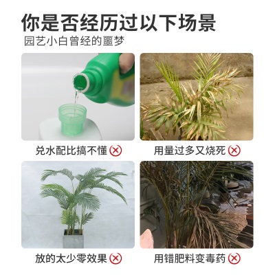 德沃多肥料散尾葵专用植物营养液免稀释500mL水培绿植花肥料园艺盆栽液体肥s509