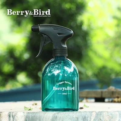 Berry&Bird喷壶浇花水壶喷壶 花卉绿植浇水园艺浇水喷壶水壶可爱工具 0.5L 绿色