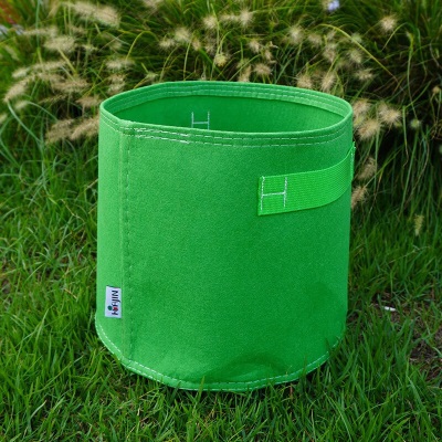 虹越（HONGYUE）美植袋 装土量大透气简约环保容器育苗花盆 柠檬绿s507