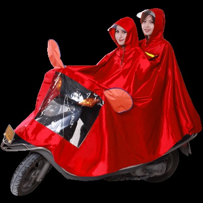 双人雨衣摩托车电动车2人雨披加大加厚遮脚男2021新款母子亲子女s504s499
