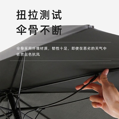 红叶（Hong Ye） 德国男士直杆伞自动雨伞长柄超大三人加大商务加固防风伞1799s496