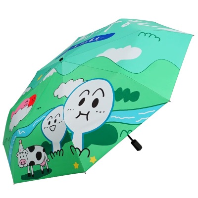 红叶（Hong Ye）折叠雨伞ins小清新学生防晒遮阳伞防紫外线太阳伞晴雨两用男女s496