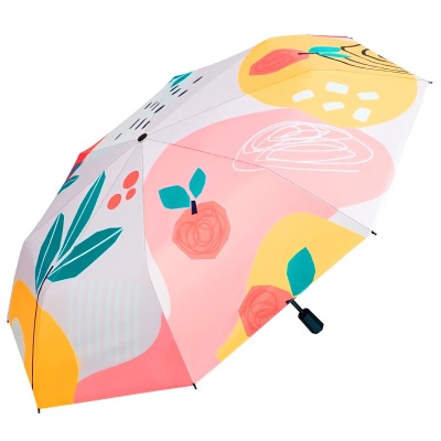 红叶（Hong Ye）折叠雨伞ins小清新学生防晒遮阳伞防紫外线太阳伞晴雨两用男女s496