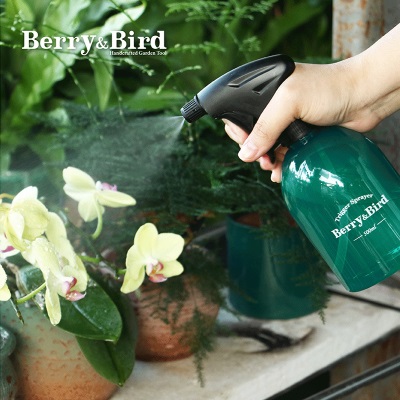 Berry&Bird喷壶浇花水壶喷壶 花卉绿植浇水园艺浇水喷壶水壶可爱工具 0.5L 绿色