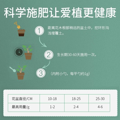 德沃多肥料茶花型缓释复合肥500g园艺盆栽绿植物养花肥料叶面肥有机氮磷钾肥s509