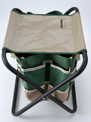 壹分皿   多功能椅子 户外便携式不锈钢双层牛津布折叠椅s510