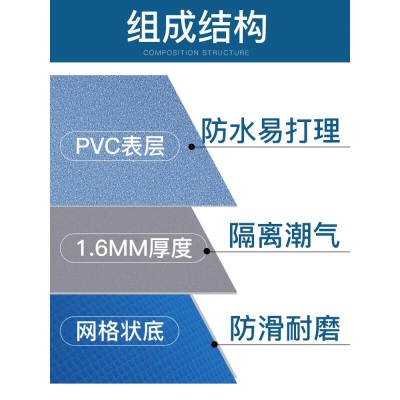 华元宠具（hoopet）宠物地垫狗狗垫子睡垫可洗四季通用耐咬地毯夏季凉席垫耐磨防水防潮可裁剪 宠物地垫-灰米石s514