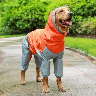 hoopet狗狗雨衣泰迪比熊法斗牛小型犬夏季四脚薄款柯基防水全包宠物衣服s514