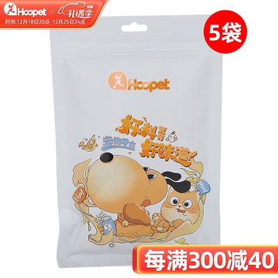 华元宠具（hoopet）宠物零食蒸煮鸡小胸狗狗水煮鸡胸肉条解馋猫咪奖励零食s514