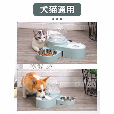 华元宠具（hoopet）猫碗猫咪饮水机狗碗宠物自动喂水狗狗食盆水碗狗饭盆防打翻猫用品s514