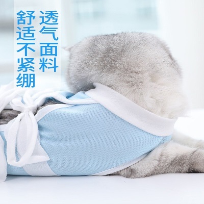 华元宠具（hoopet）猫咪绝育服母猫手术服术后服伊丽莎白圈透气防舔断奶衣服手术衣s514