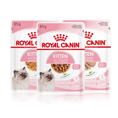 皇家（ROYAL CANIN）猫粮 幼猫湿粮 软包猫罐头KLP 通用粮 4-12月 慕斯肉泥s521