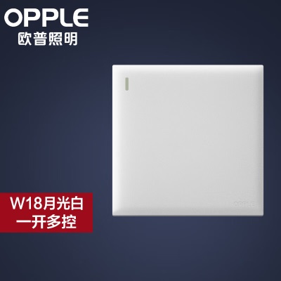 欧普OPPLE磨砂开关插座空调插座面板暗装多孔家用W18s523