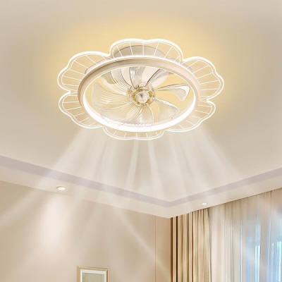 雷士（NVC） 风扇灯北欧简约超薄吸顶灯带风扇 客厅餐厅卧室房间遥控吊扇灯s528