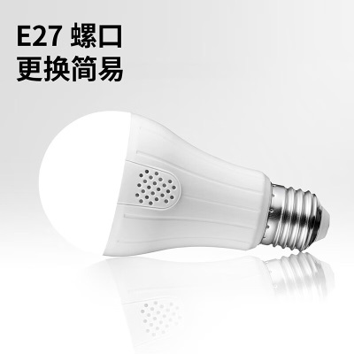 雷士（NVC）灯泡声控感应球泡E27螺口雷达光源物业楼道感应led灯泡 E27-声控灯s528
