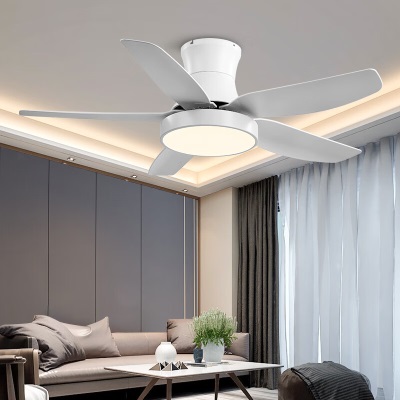 雷士（NVC） 风扇灯北欧ABS大扇叶LED吊扇灯客厅卧室餐厅遥控定时吸顶开叶扇s528