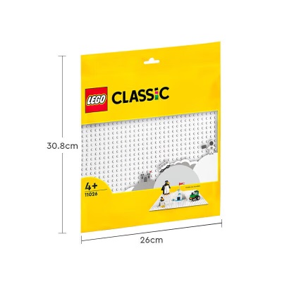 乐高（LEGO）积木拼装 11026 白色底板s529