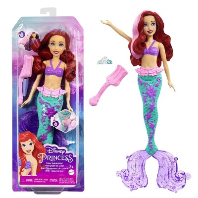 芭比（Barbie）芭比迪士尼绮丽海洋之爱丽儿公主小美人鱼娃娃女孩过家家玩具礼物 绮丽海洋之爱丽儿公主HLW00s531