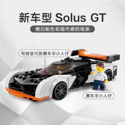 乐高（LEGO）积木拼装赛车系列76918迈凯伦Solus&F1s529