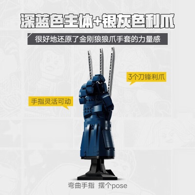 乐高（LEGO）积木 超级英雄 76250 金刚狼手套s529