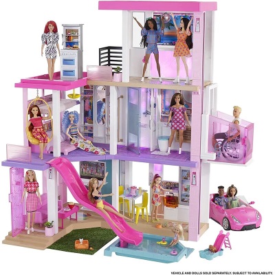 芭比【新品】芭比Barbie新梦想豪宅女孩公主多种场景主题发声互动玩具s531