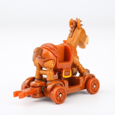 多美（TakaraTomy）tomica多美卡合金车仿真模型玩具玩具总动员系列 玩具总动员红心马与马车s532