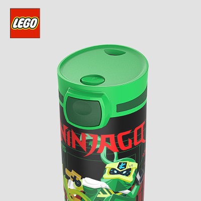 乐高（LEGO）幻影忍者劳埃德470ml保温杯304不锈钢学生便携车内用水杯s529
