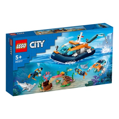 乐高（LEGO）积木拼装 60377 潜水探险船s529