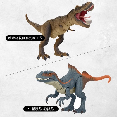 【圣诞礼物】美泰侏罗纪世界暴虐霸王龙发光声效模型男童互动玩具s530